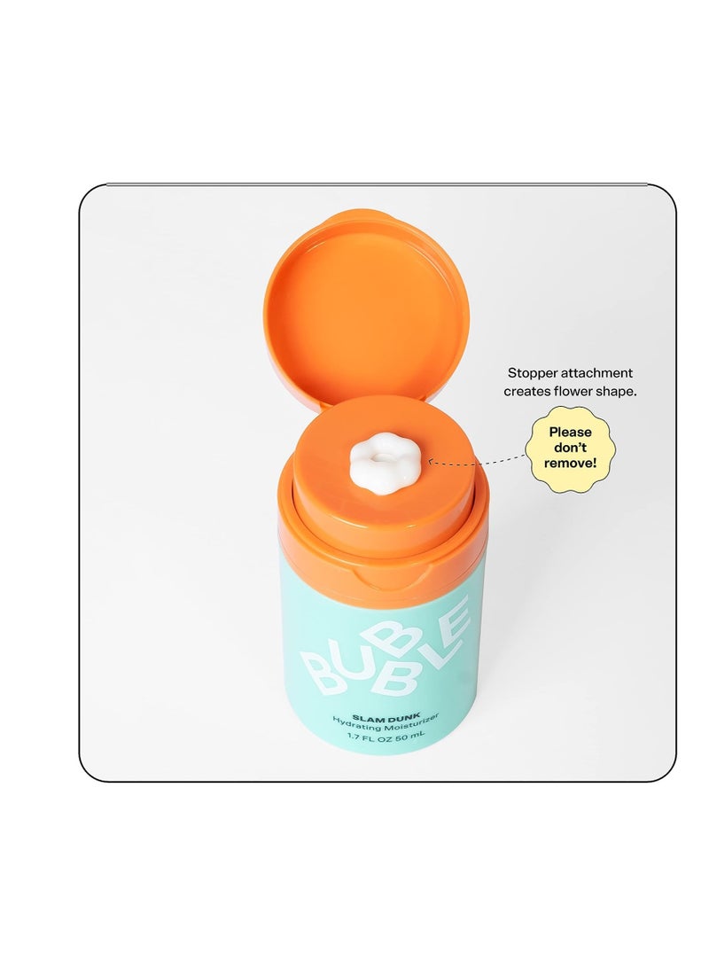 Bubble Skincare Slam Dunk Hydrating Facial Moisturizer - Natural Aloe Juice + Avocado Oil for Skin Hydration and Blue Light Protection - Daily Face Moisturizer for Sensitive Skin (50ml) - Image 2