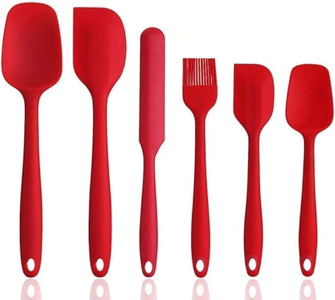 BS Silicone 6 pcs Non Stick Rubber Spatula Set - Image 4