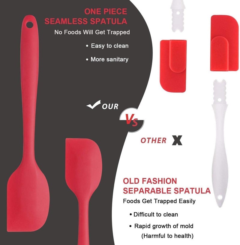 BS Silicone 6 pcs Non Stick Rubber Spatula Set - Image 3