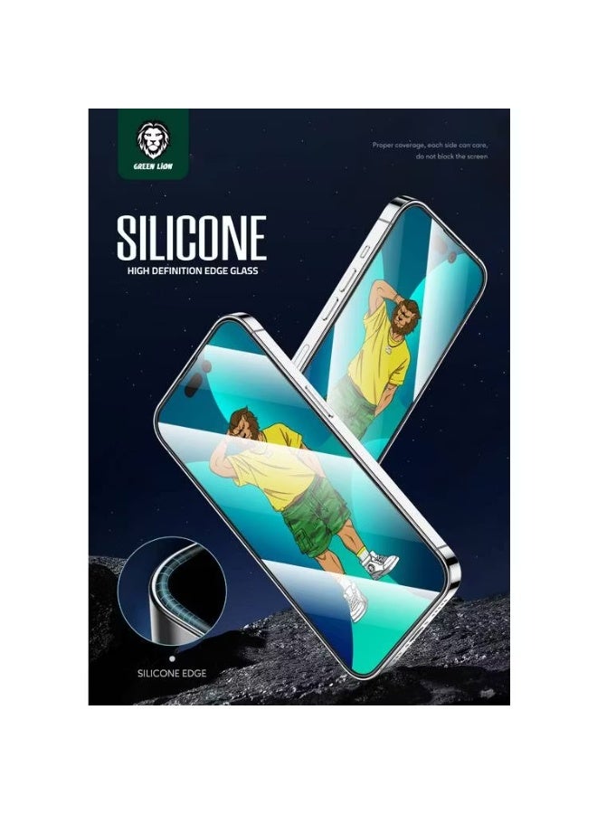 GREEN LION 3D Silicone HD Glass Screen Protector for iPhone 13 Pro Max/14 Plus ( 6.7" ) - Clear - Image 4