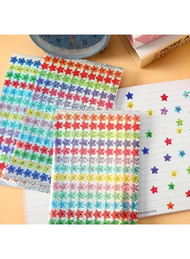 1500 Smiley Face Star Stickers Self Adhesive PVC Teacher Supplies for Classroom Decorations Rewards - Image 5