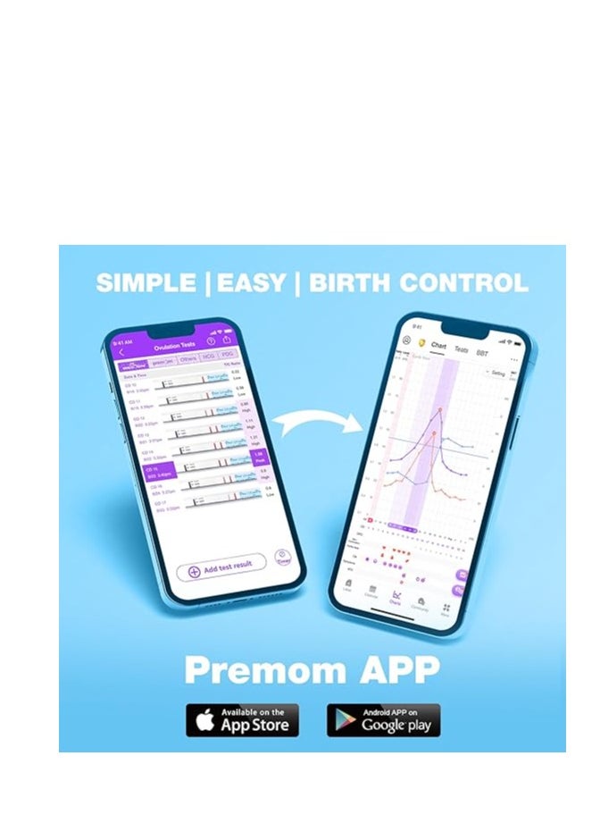Easy Home 25 Ovulation & 10 Pregnancy Test Strips Kit: Accurate Ovulation Predictor Kits with Cups 25LH + 10HCG + 35 Urine Specimen Cups  - Image 5
