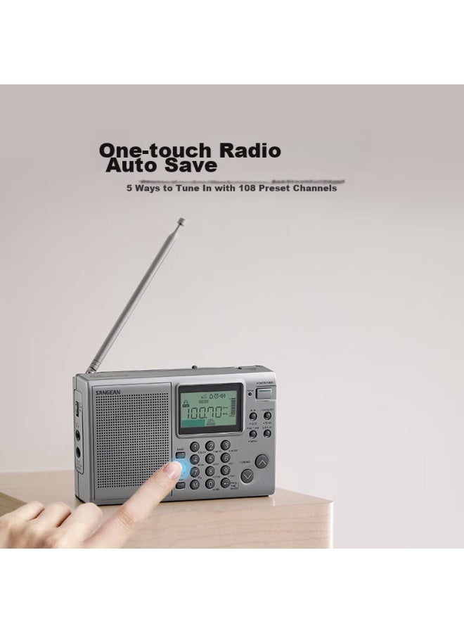 SANGEAN راديو ثلاثي النطاق مستورد عالي الجودة Ats-405، ضبط FM، محمول صغير - Image 2