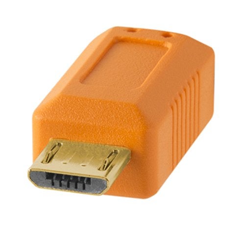 Tether Tools TetherPro USB 2.0 to USB Micro-B 5-Pin Cable | for Fast Transfer Between Camera and Computer | High Visibility Orange | 15 Feet (4.6 m) - Image 2