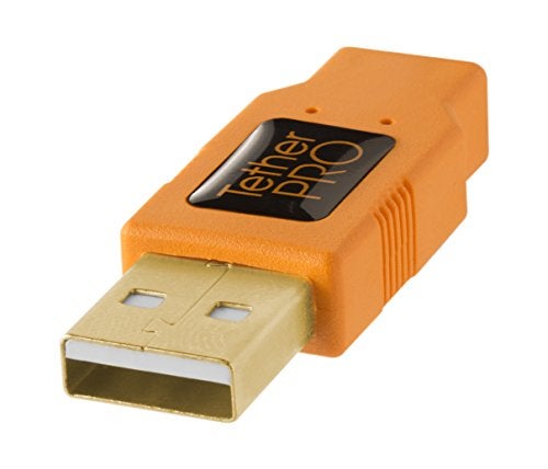 Tether Tools TetherPro USB 2.0 to USB Micro-B 5-Pin Cable | for Fast Transfer Between Camera and Computer | High Visibility Orange | 15 Feet (4.6 m) - Image 3