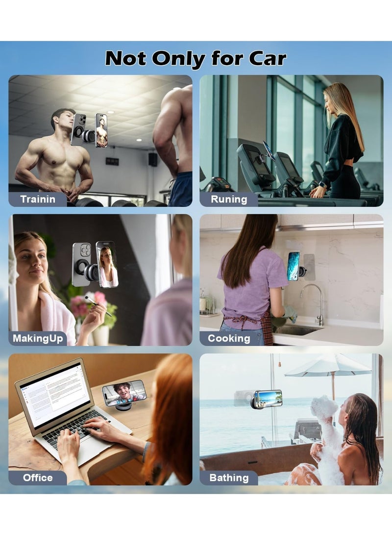 حامل هاتف مغناطيسي للسيارة مع شفط فراغي، حامل لوحة القيادة قابل للتعديل بزاوية 360 درجة على الزجاج الأمامي، حامل محمول قابل للطي لأجهزة iPhone وAndroid والاستخدام المكتبي، حامل هاتف بكوب شفط، ملحقات السيارة، K007 - Image 3