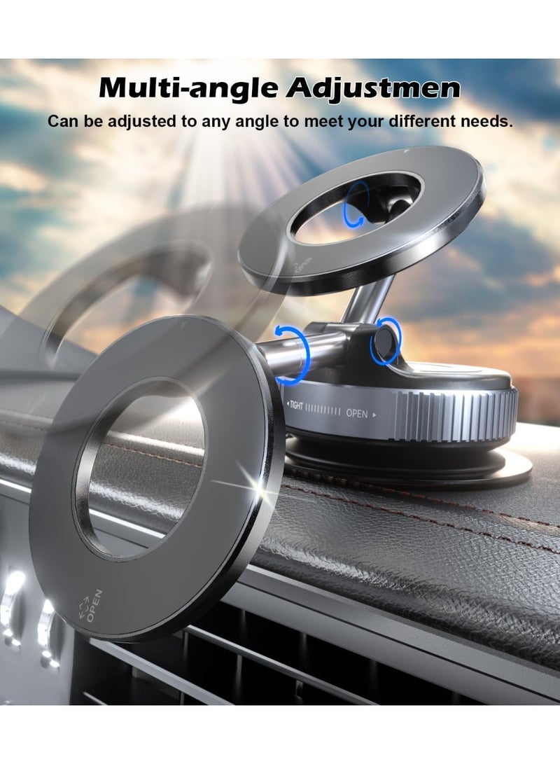 حامل هاتف مغناطيسي للسيارة مع شفط فراغي، حامل لوحة القيادة قابل للتعديل بزاوية 360 درجة على الزجاج الأمامي، حامل محمول قابل للطي لأجهزة iPhone وAndroid والاستخدام المكتبي، حامل هاتف بكوب شفط، ملحقات السيارة، K007 - Image 4