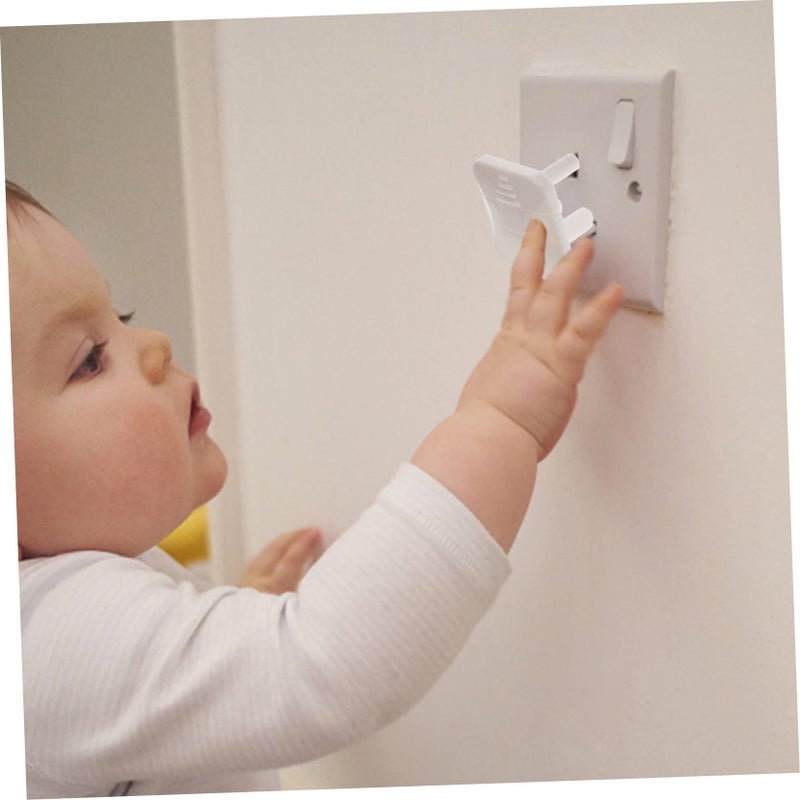 Electrical Outlet Plug Covers 10 Pack White Replacement Safety Socket Covers - Image 3