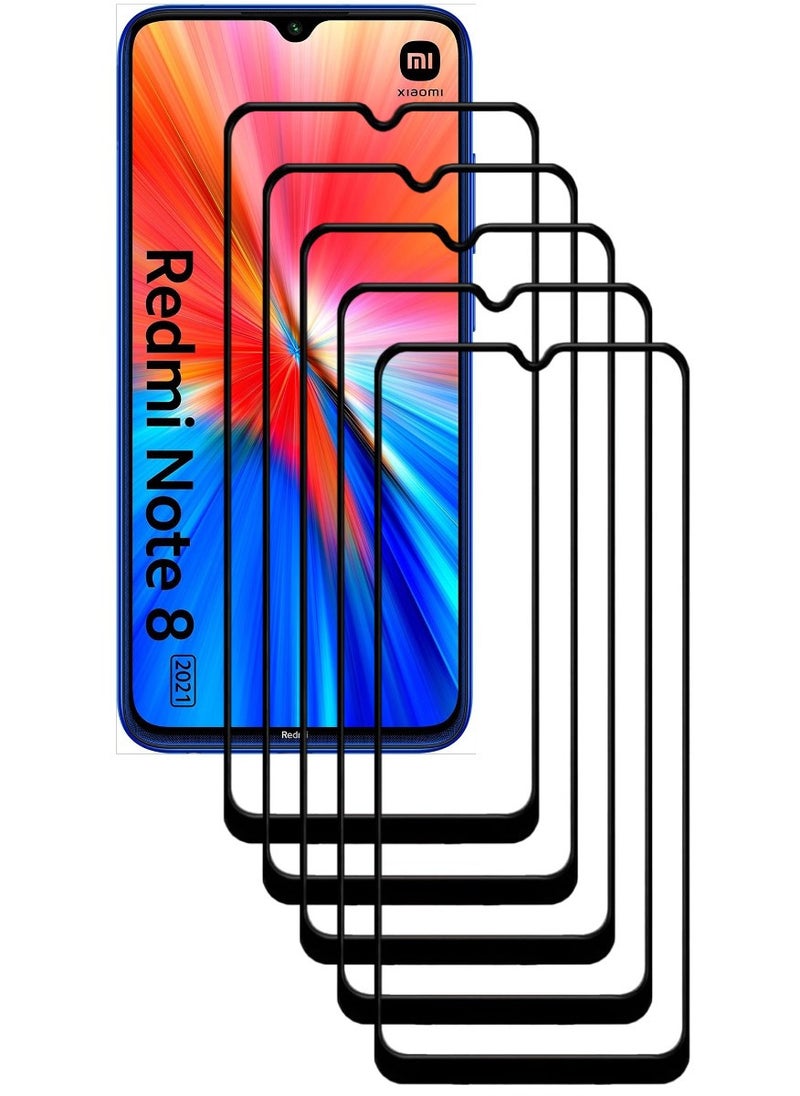 ACLIX 5 Pieces Antistatic ESD Dustproof Premium Quality High Definition Tempered Glass Screen Protector Designed For Xiaomi Redmi Note 8 - Image 1