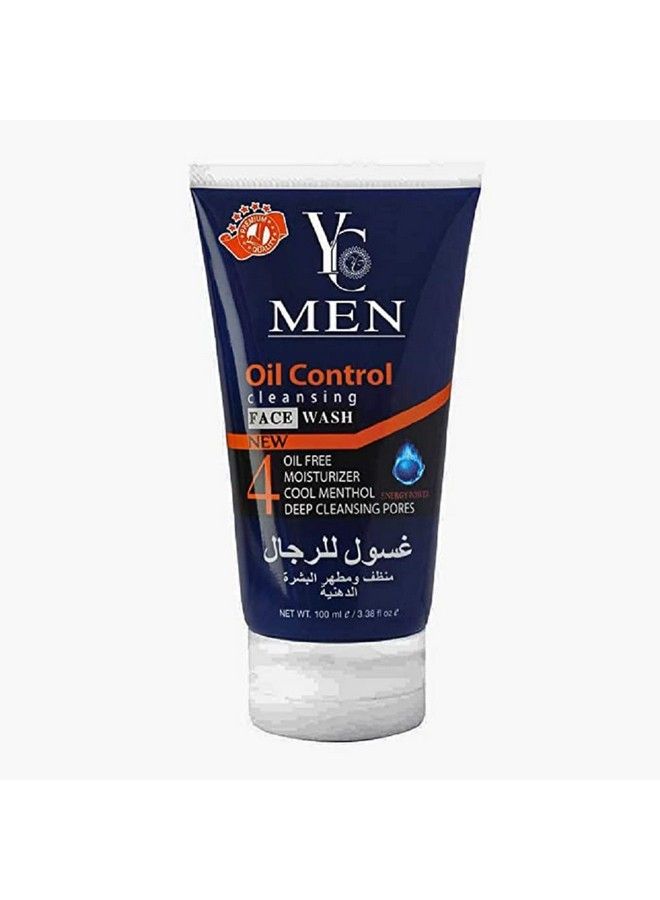 YC غسول وجه للرجال للتحكم في الزيوت 100 مل أبيض - Image 2