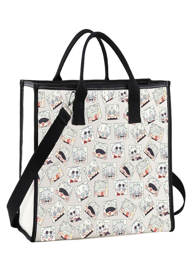 WUSUANED JJK Anime Tote Bag Anime Inspired Gift Manga Character Lover Shoulder Bag - Image 1