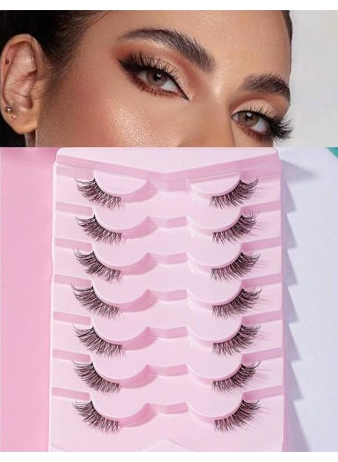 Beauenty 7 Pairs Half Eye False Eyelashes 5X12 mm - Image 1