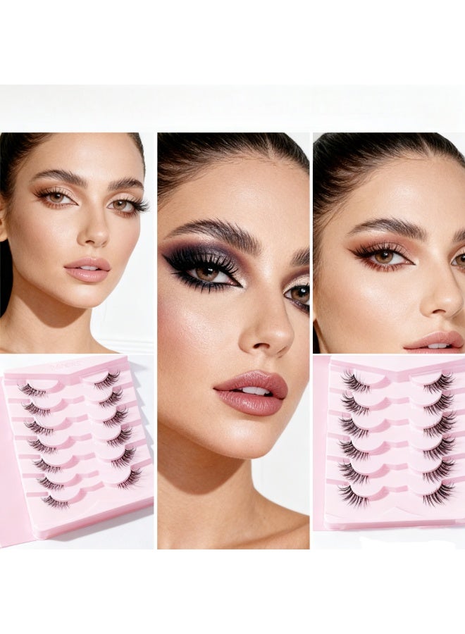 Beauenty 7 Pairs Half Eye False Eyelashes 5X12 mm - Image 2