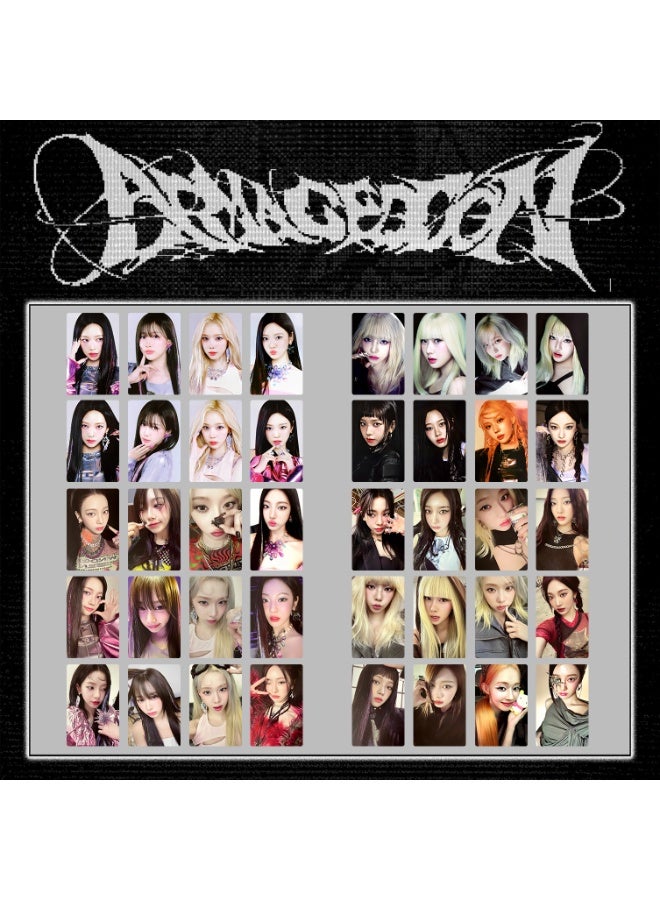 NIBEMINENT 4 Pcs Kpop Aespa Armageddon Lomo Cards Card For Fans Collection Gifts - Image 2