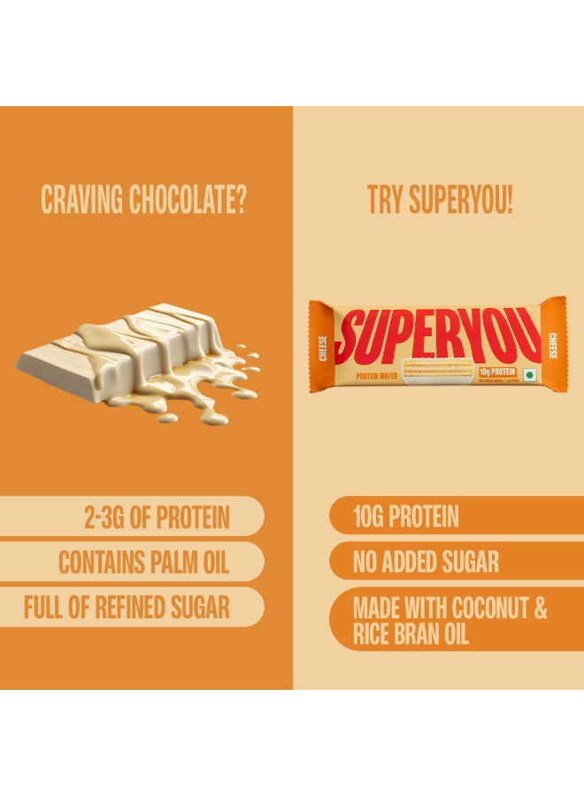 SuperYou Wafer Protein Bar-Cheese 40G (Pack of 10) - Image 3