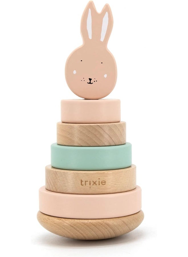 Trixie Wooden stacking toy - Mrs. Rabbit - Image 1
