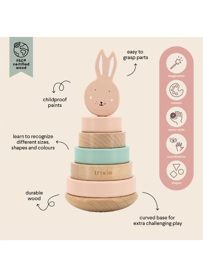 Trixie Wooden stacking toy - Mrs. Rabbit - Image 4