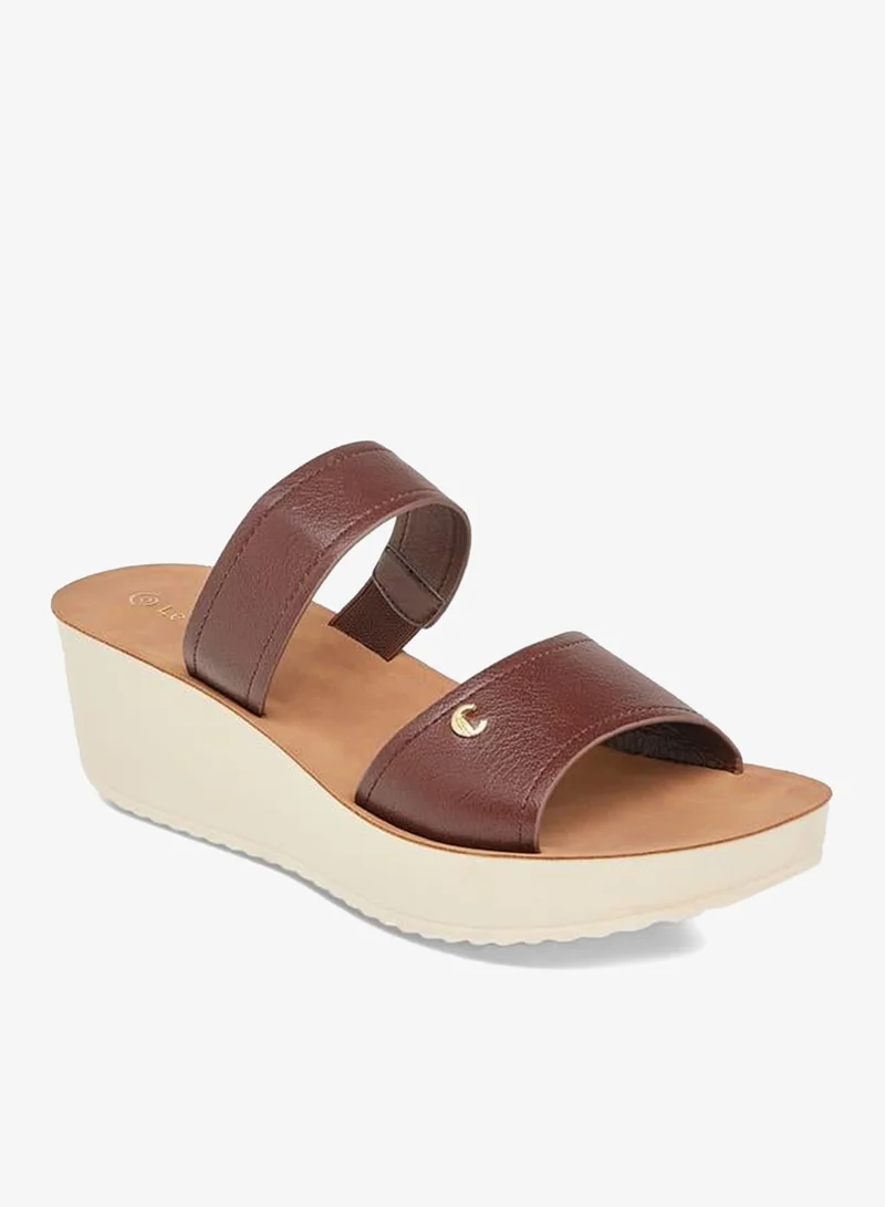 Le Confort Women Strap Detail Slip-On Platform Sandals