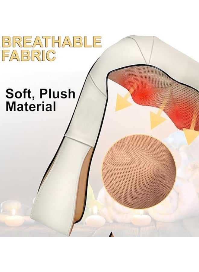 Electric Shiatsu NECK & BACK Massager with Heat - 8 Deep Kneading Rollers - Multi-Function Pillow for Muscle Stress Relief and Joint Pain (Home & Office) - Image 4