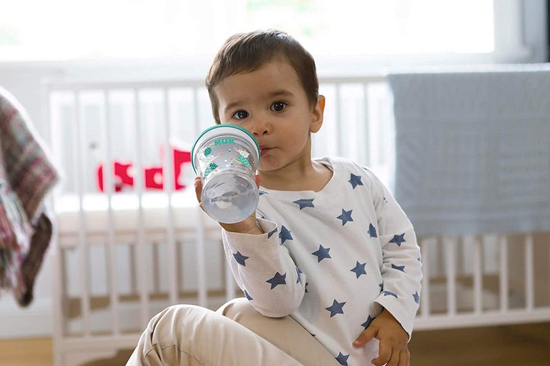 NUK Evolution Straw Cup (Purple Cat & Dog) - Image 3