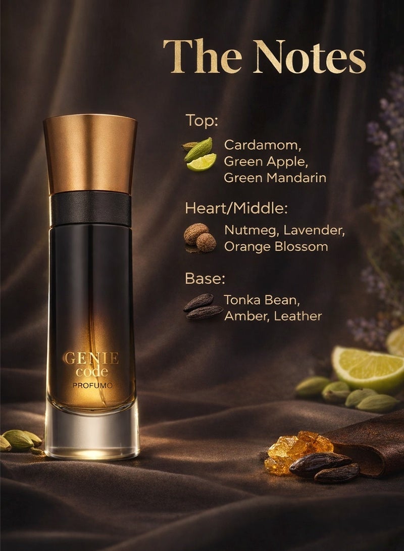 Genie Collection Genie Code Profumo 5643 For Men 25ML - Image 2