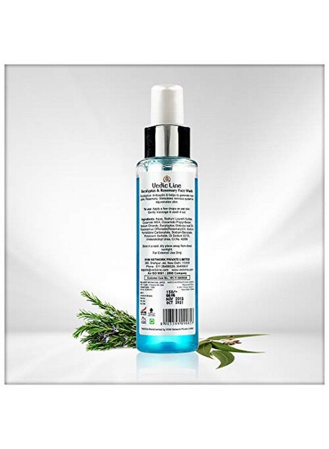 Vedicline Eucalyptus & Rosemary Face Wash Reduce Blemishes Acne And Pimple For Clear & Refreshed Skin 100Ml - Image 4