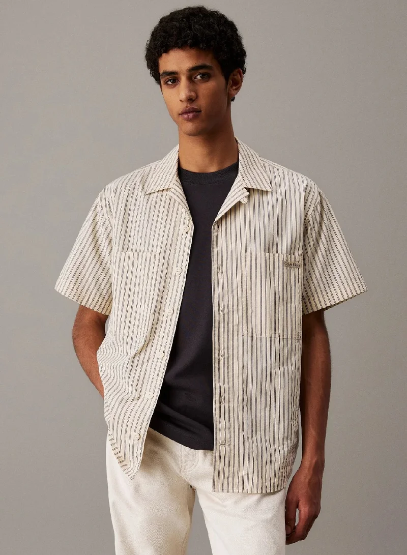 Calvin Klein Jeans Cotton Poplin Short Sleeve Shirt