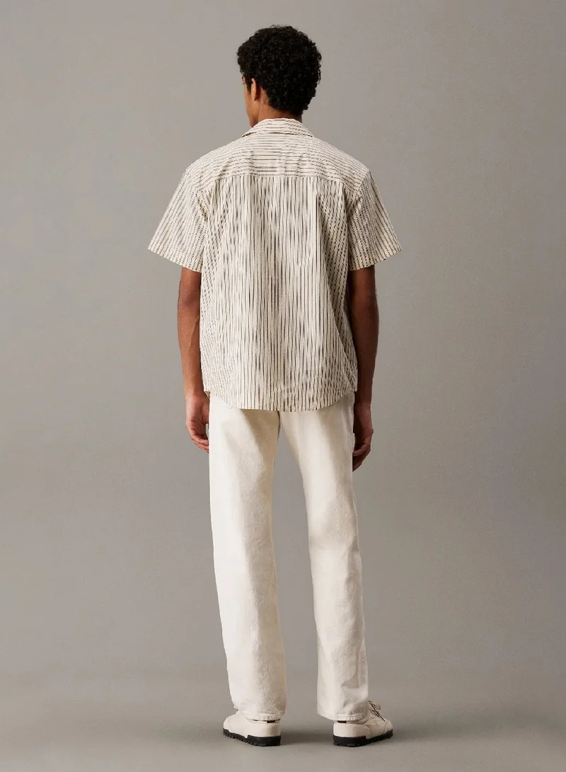 Calvin Klein Jeans Cotton Poplin Short Sleeve Shirt