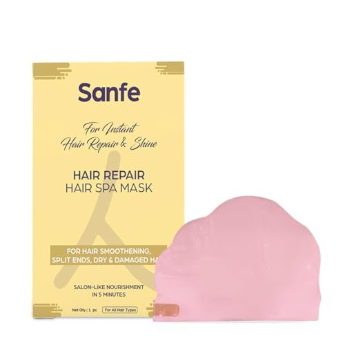 Sanfe Hair Repair Hair Spa Mask | For Instant Hair Repair & Shine | Hair Smoothening, Split Ends, Dry & Damaged Hair | Salon like nourishment in 5 minutes | 1 pc - Image 1