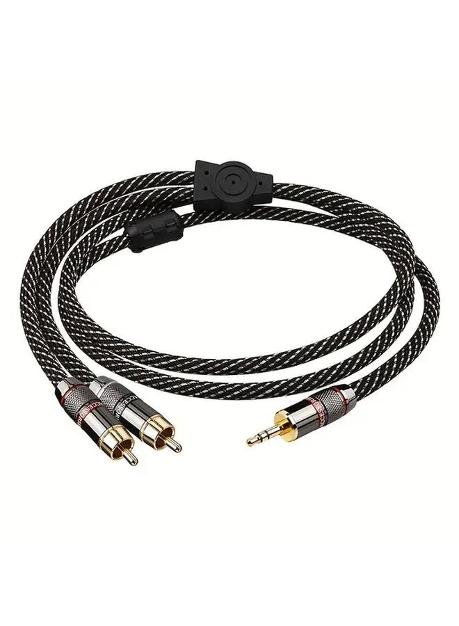 Premium 3 5mm to 2 RCA Cable 3m Gold Plated for Amplifier Speaker Home Theater - Image 2