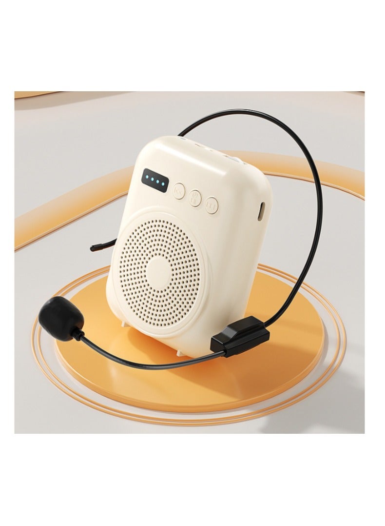 Voice Amplifier with Wired Microphone Headset, Portable Rechargeable PA System Speaker Personal Microphone Speech Amplifier, Loudspeaker for Teachers, Tour Guides/Coaches Metting/Yoga/Fitness - Image 2