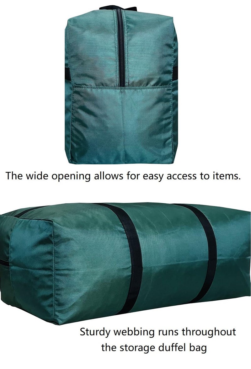 DoYiKe Extra Large Storage Duffle Bag for Travel, Foldable Oversized Giant Big Traveling Green Duffle Bag - Image 4