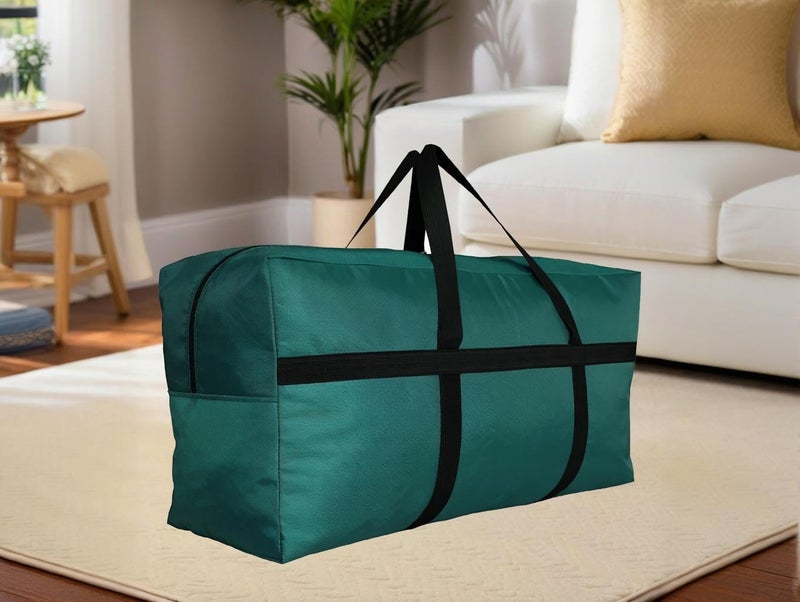 DoYiKe Extra Large Storage Duffle Bag for Travel, Foldable Oversized Giant Big Traveling Green Duffle Bag - Image 5