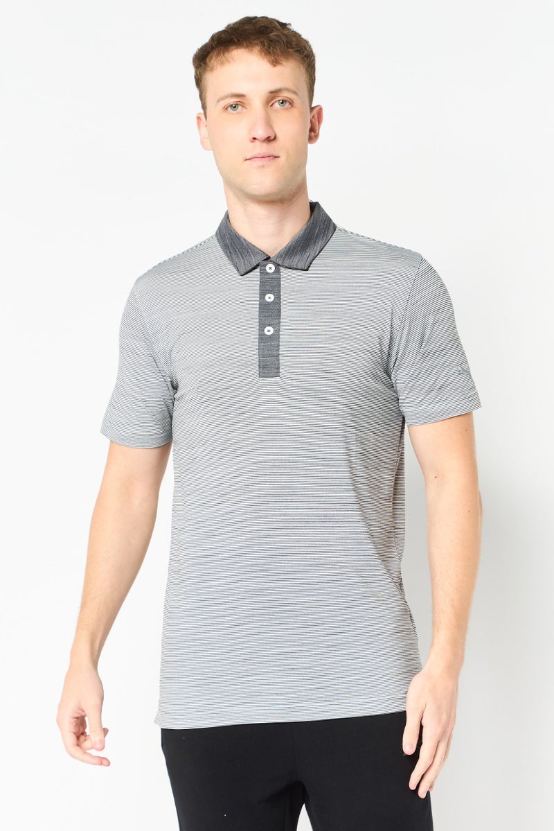 PUMA Men Sportswear Fit Short Sleeve Outdoor Polo Shirts, Grey - Image 1