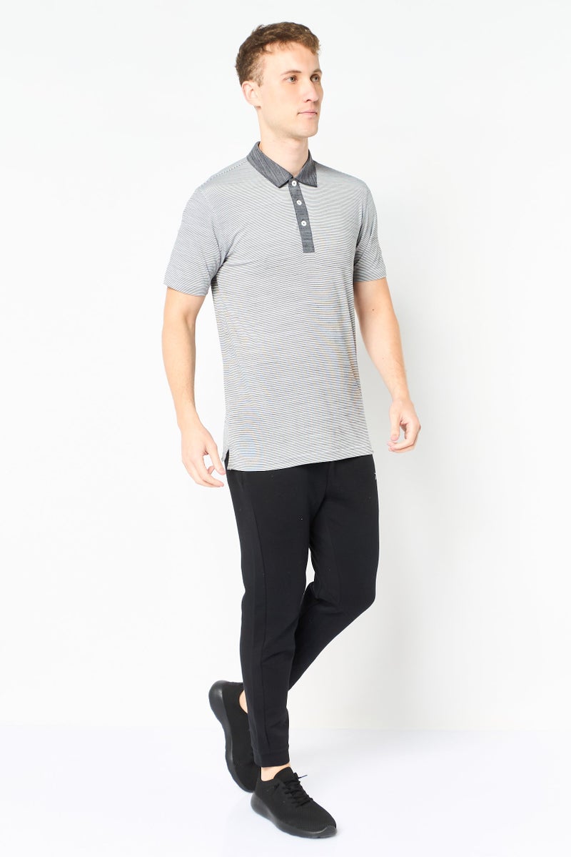 PUMA Men Sportswear Fit Short Sleeve Outdoor Polo Shirts, Grey - Image 4