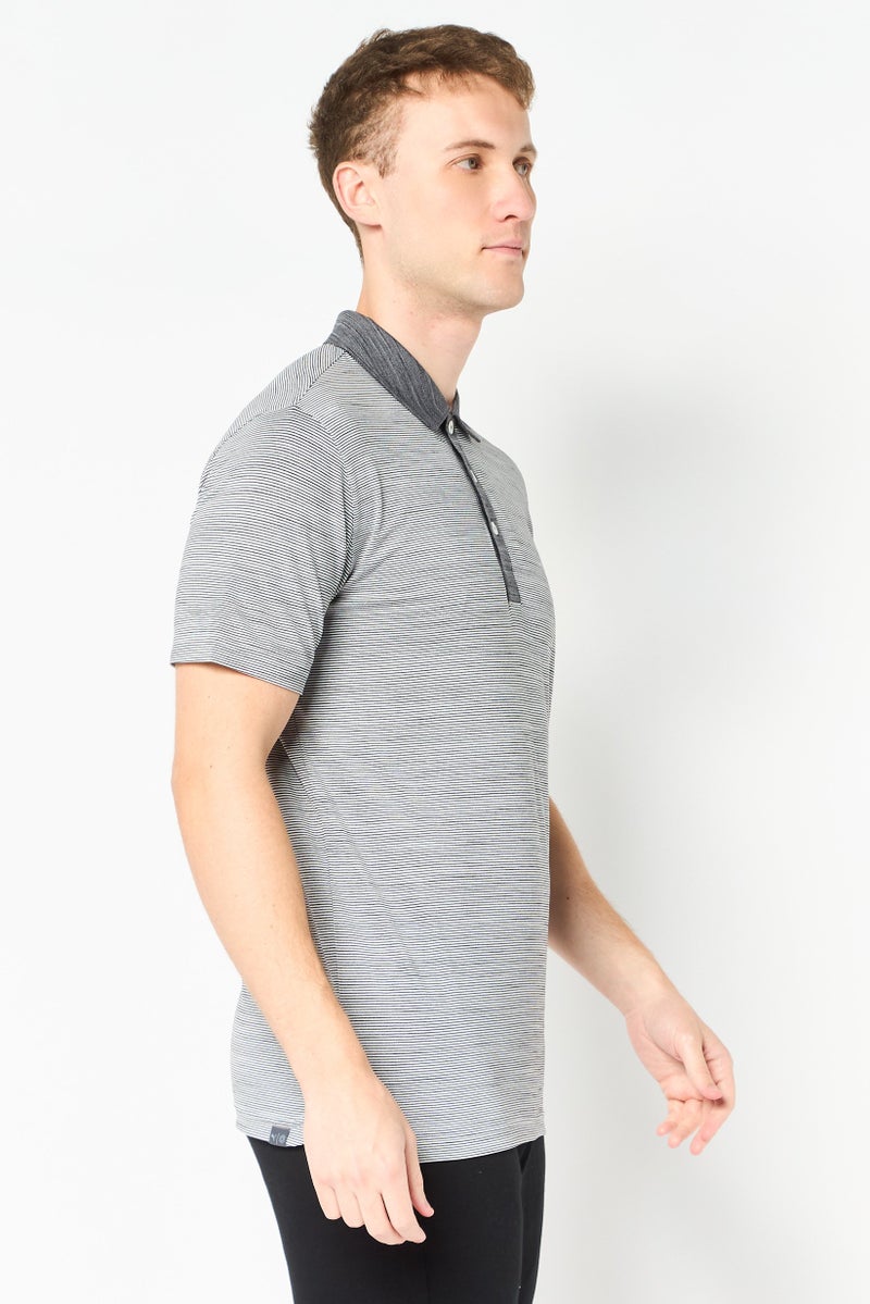 PUMA Men Sportswear Fit Short Sleeve Outdoor Polo Shirts, Grey - Image 2