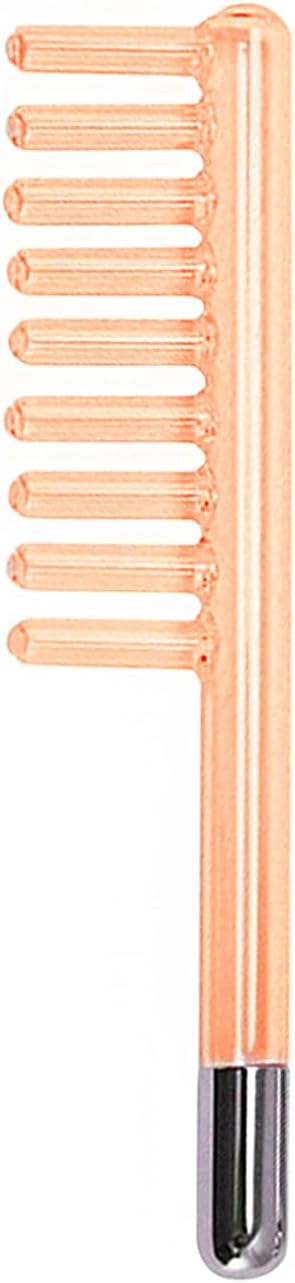 Elitzia Electrode Wand Glass Tube Orange Colour Handheld Spare Parts for Hi Frequency Instrument Elitzia ETJX006AS Clear Comb