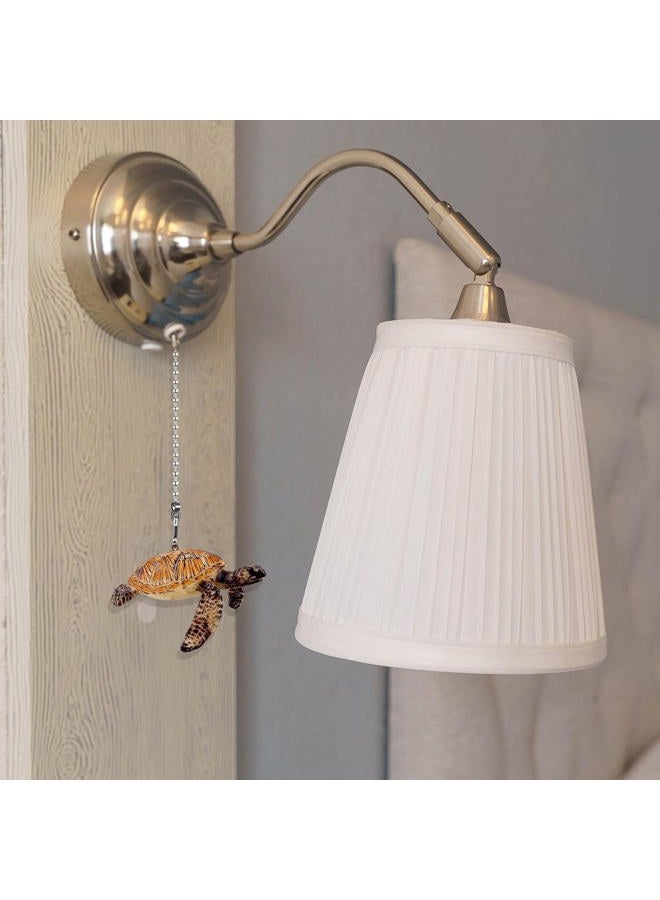 Dotlite Turtle Ceiling Fan Pull Chain,Cute Realistic Sea Turtle Fan String Pulls Charm Extension Decorative,12in 3mm Diameter Beaded Fan Light Pull Chains Extender Ornaments for Kids Room - Image 5