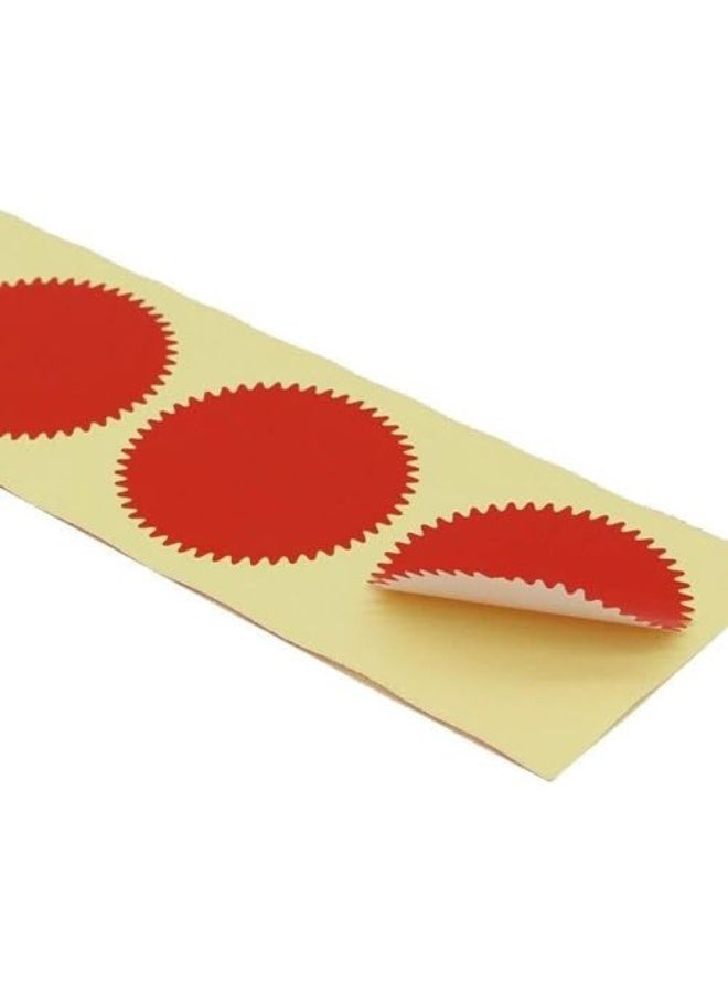 MNYR 100pcs RED Vintage Embosser Stamp Sealing Blank Certificate Self-Adhesive Seal Stickers - Image 4