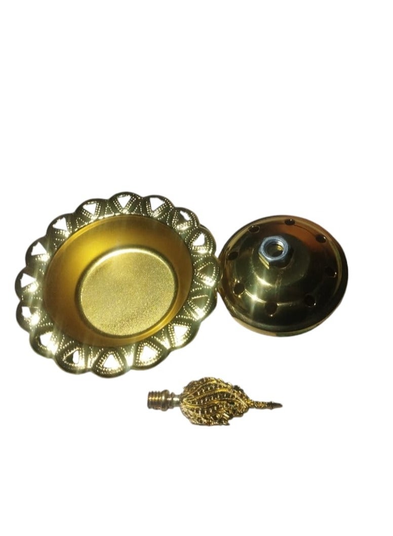 عدد ٣ مبخرة ذهبي صغيرة (٧*٨ سم)،متعددة الاشكال  - Image 3