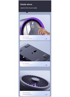 Digital Touch Screen Desk Fan, 15cm Bladeless Air Circulator with LED Display, USB Charging, Wall Mountable or Clip style,Ulrta quiet----Clip style - pzsku/Z0B5272FB495CFE2B3F28Z/45/1741158661/dbe451c5-f420-4850-9a49-95206504e7a1