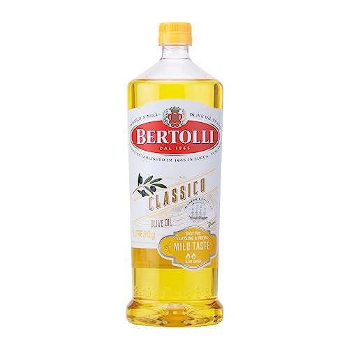 Bertolli Classico Olive Oil- Pure Olive Oil- All Purpose Cooking Oil- Mild Taste-Grilling, Roasting-Italian Brand World no 1- from The Makers of Figaro- 1L Bottle - Image 1