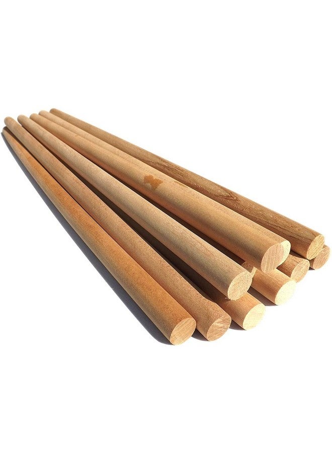 ecofynd 16 inches Wooden Dowel Rods, Pack of 10 | Wood Dowels | Solid Hardwood Sticks for Crafting, Cotton, DIY & More | Sanded Smooth, Kiln Dried, Natural Wood, Unfinished (10, 16 inches) - Image 1