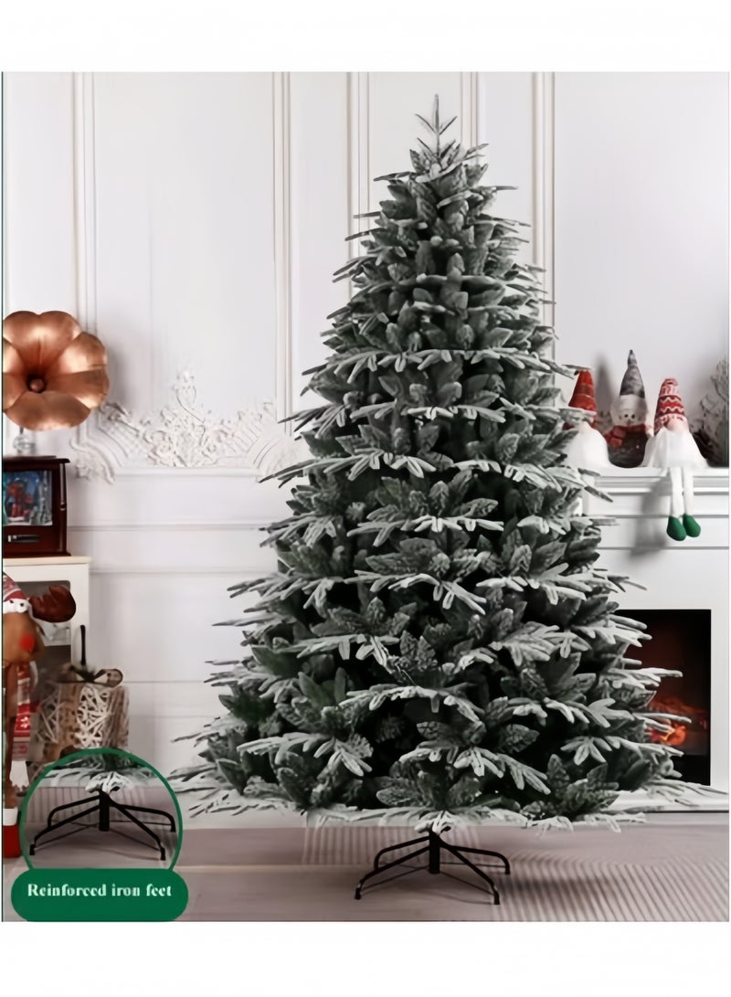 GGEROU أشجار عيد الميلاد الاصطناعية 4 قدم شجرة عيد الميلاد من مادة PE و PVC مع 260 طرف فرع وقاعدة معدنية قابلة للطي - Image 2