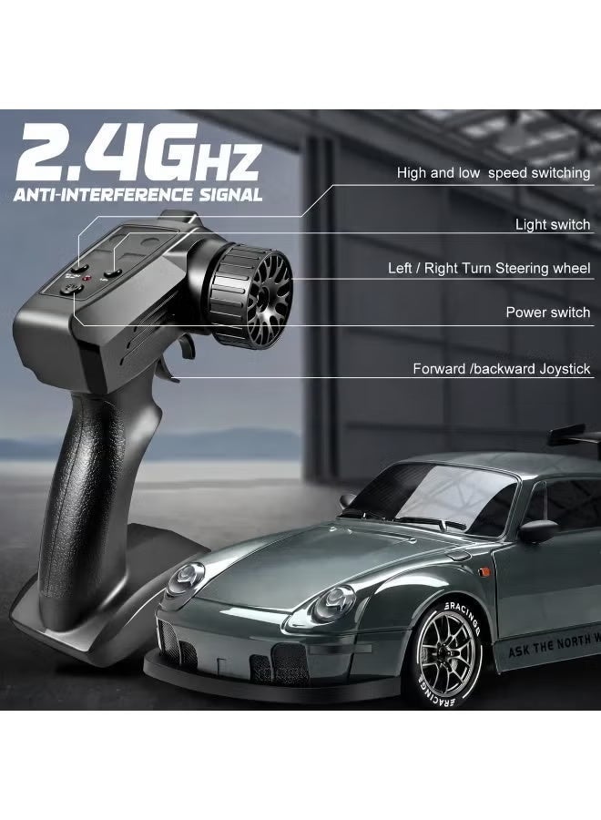 Samira Drift RC Car 1:24 Scale – 4WD High-Speed Remote Control Racing Car with Flashing Lights, Dual Tires, USB Charging,Racing Car Toys for Boys Girls Kids Adults - Image 5