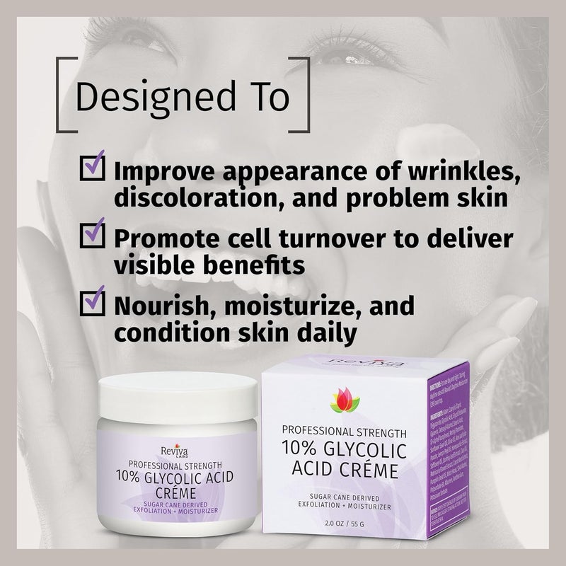 Reviva Labs 10% Glycolic Acid Cream - Image 4