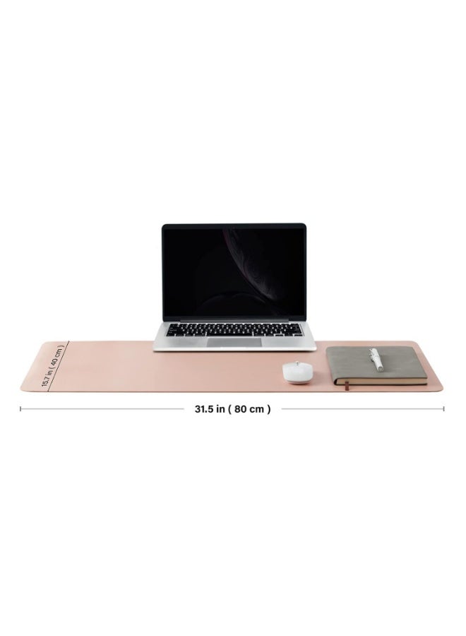 WinCheer Large Desk Pad, Non-Slip PU Leather Desk Mouse Pad Waterproof Desk Pad Protector, Dual-Side Use Desk Writing Mat for Office Home, 80cm x 40cm - Image 4