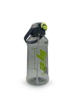 Generic Premium 2.5L Water Bottle with Green Typography (Detachable Straw)  - Image 1