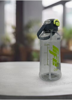 Generic Premium 2.5L Water Bottle with Green Typography (Detachable Straw)  - Image 2