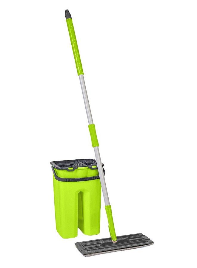 Weazy Rapido Twin Bucket Flat Mop Cleaning Set 8 Liter Yellow/Black 100% Microfiber (Made in Turkey) - Image 2